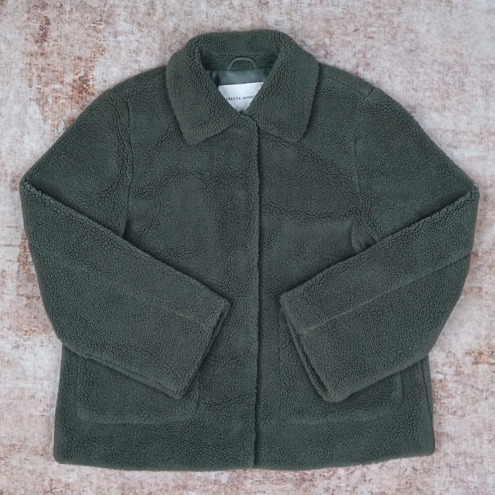 Rebecca Minkoff Harley Teddy Sherpa Jacket Nwt